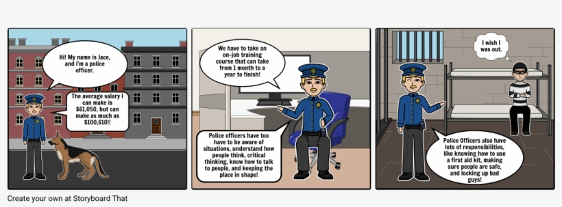 Police Officer Storyboard - Cartoon, transparent png