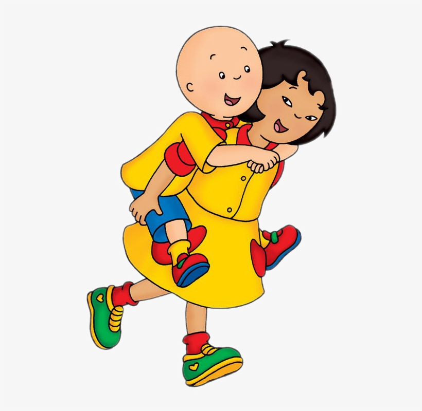 Source 56e63b301ca8e - Caillou And Sarah, transparent png