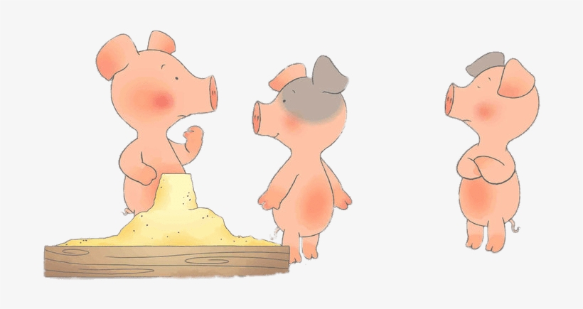 Wibbly Pig And Two Friends Near The Sandpit Png - Friends, transparent png
