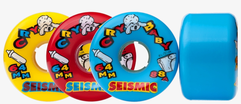 64mm Cry Baby Wheels - Seismic Cry Baby 60mm, transparent png