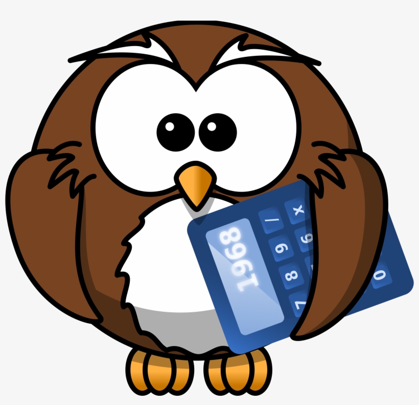 This Free Icons Png Design Of Owl With Calculator, transparent png