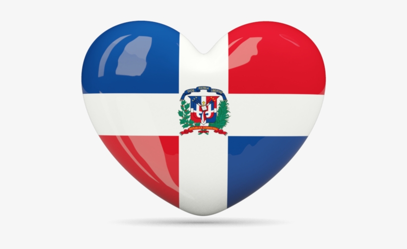 La Española, Quizas La Primera Isla Que Divisó Colón, - Dominican Republic Flag Heart, transparent png
