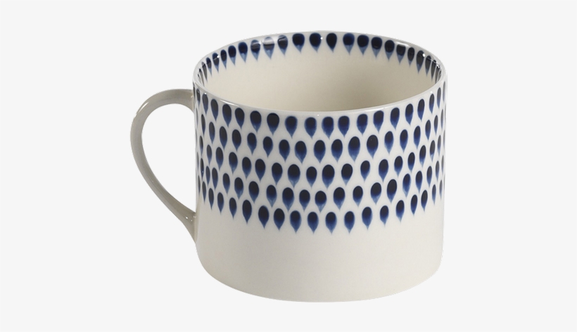 Ink Drop Mugs - Nkuku - Indigo Drop Mug, transparent png