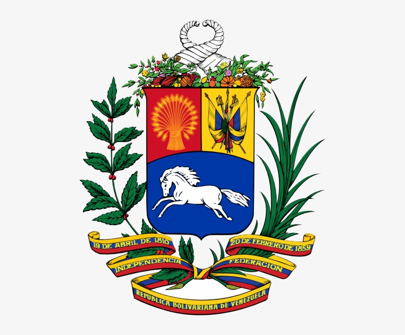 Coat Of Arms Of Venezuela Clip Art - Venezuela Coat Of Arms, transparent png