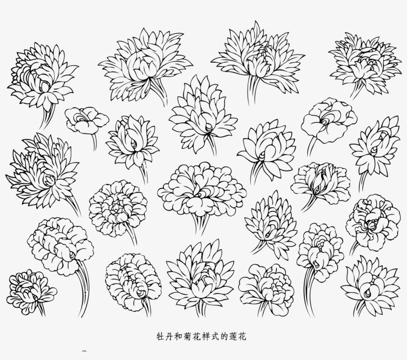 Tibet Flower Pattern Vector - Flower Pattern Vector, transparent png