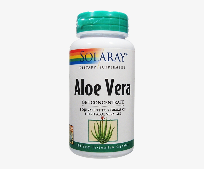 Solaray Aloe Vera 100 Capsules - Solaray Aloe Vera Gel - 100 Caps, transparent png