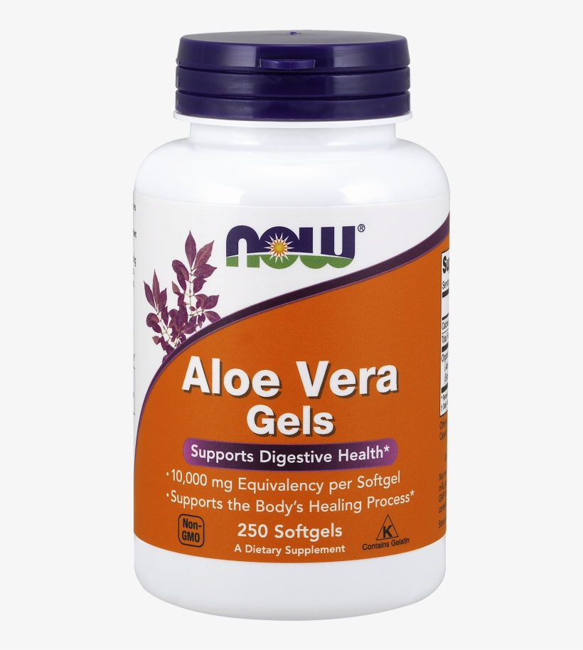Aloe Vera 10,000 Mg - Now Foods - Aloe Vera Gels 10,000 Mg Equivalency -, transparent png