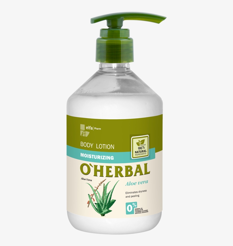 3d White Lotion Aloe - O'herbal Moisturizing Body Lotion Aloe Vera Extract, transparent png