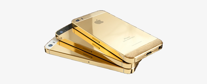 Gold Plated Iphone 5 S In All Finished - Iphone 5s Gold Limited Edition, transparent png