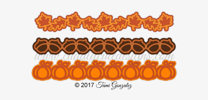 These Leaf, Acorn And Pumpkin Borders Couldn't Be Any - Design, transparent png