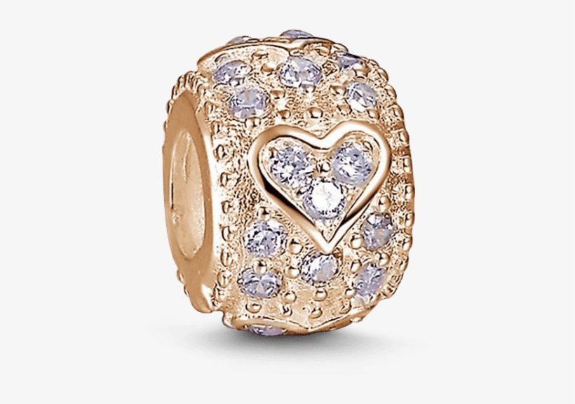 Love You Charm Soufeel Relief Heart Rose Gold, transparent png