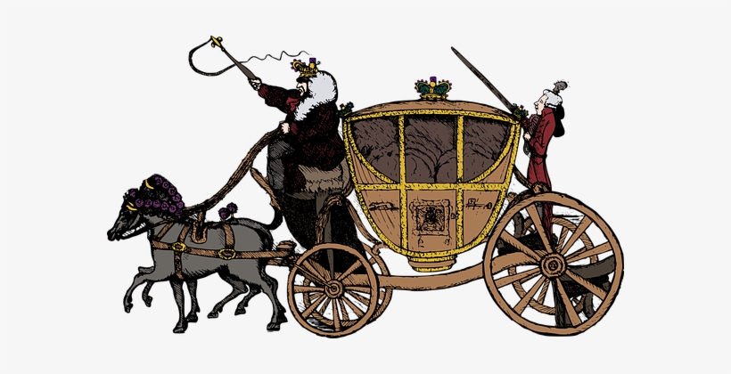 Carriage Cart Color Colour Fairy Tale Hors - Carriage Clipart, transparent png