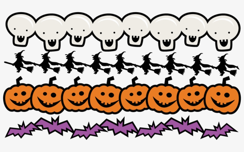 Pumpkin Border Png - Halloween Border No Background, transparent png