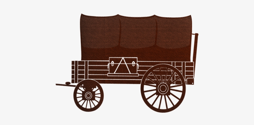 Covered Wagon, Wild West, Western - Bike Charm, transparent png