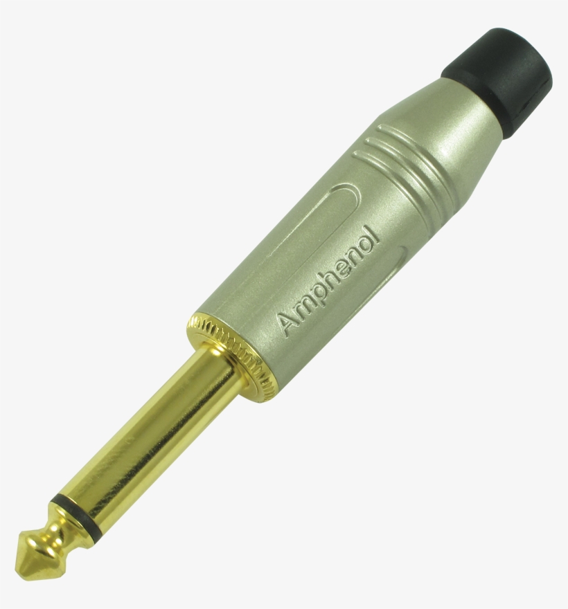 Plug - Amphenol, 1/4\ - Amphenol Acpm-gn-au 1/4" Phone Plug, 1 Conductor, Satin,, transparent png