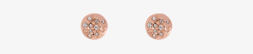 Karen Millen Rose Gold Plated Crystal Sprinkle Stud - Dyrberg/kern, transparent png