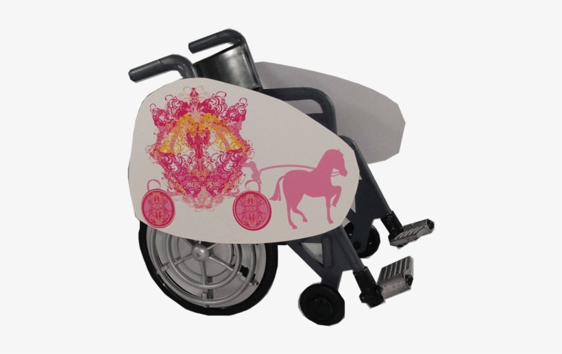 Princess Horse And Buggy 3 Wheelchair Costume Child's - Wheelchair, transparent png