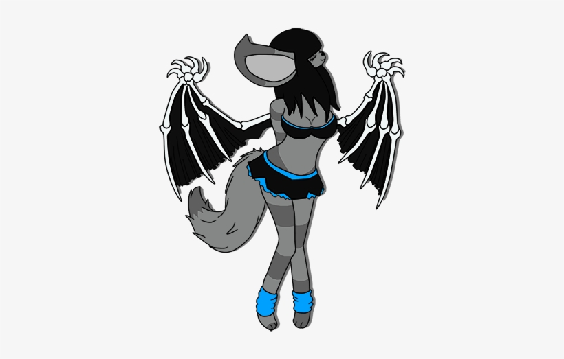 Demon Wolf Bat ^^ Link To Free Line Art - Wolf Bat Furry, transparent png