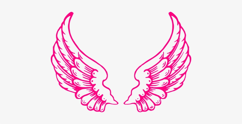 Wings, Angel, Feathers, Wings Of Angels - Pink Angel Wings Clip Art, transparent png