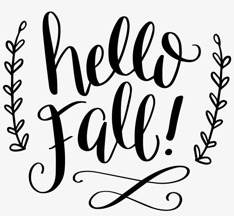 Hello Fall Shower Curtain, transparent png