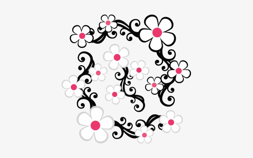 Daisy Flower Flourishes Svg Scrapbook Cut File Cute - Common Daisy, transparent png