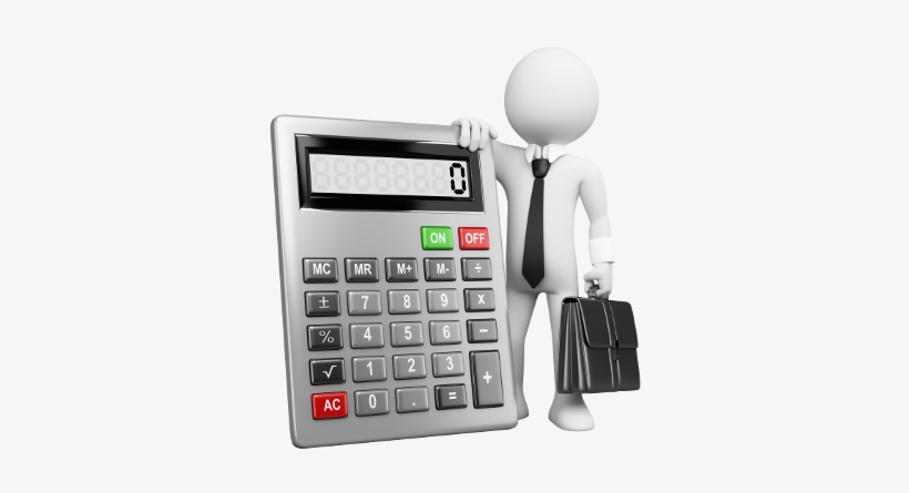 Calculator Png Clipart - 3d People Accountant, transparent png