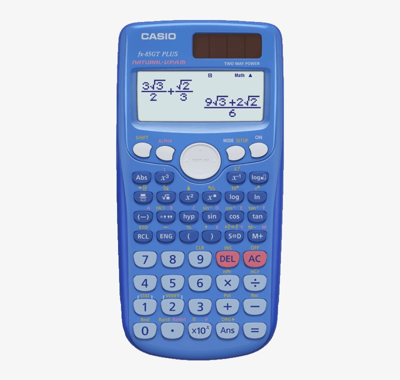 Scientific Calculator Png Pic - Casio Calculator Fx 85gt Plus, transparent png