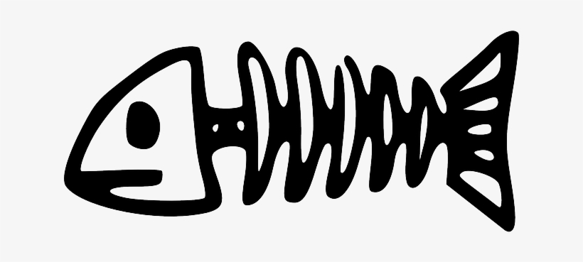 Fish Bones, Bones, Nature, Fish, Skeleton, Death, Dead - Zumba Logo Black And White, transparent png