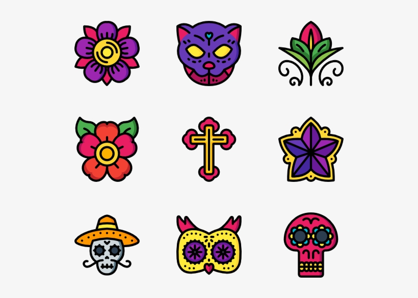 Day Of The Dead - Day Of The Dead Flower Png, transparent png