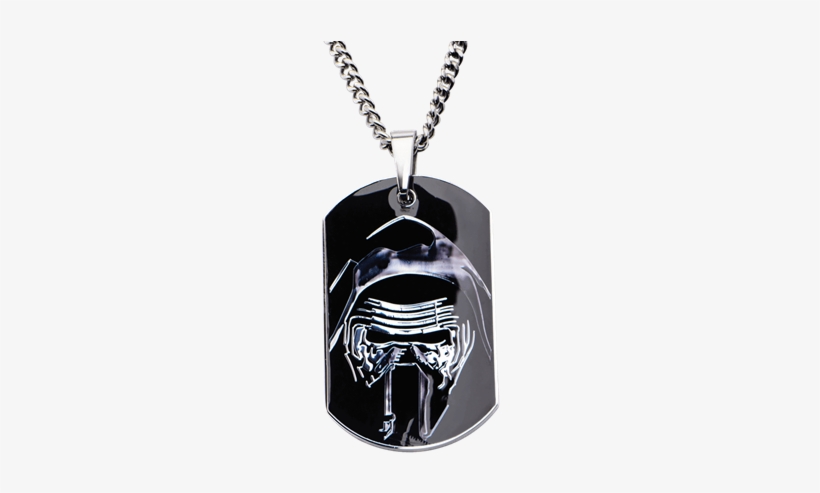 Masked Kylo Ren Dog Tag Necklace, transparent png