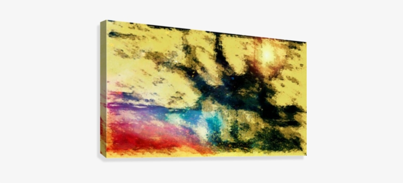 Endrainbow At The Old Homestead By Rf Canvas Print - Painting, transparent png