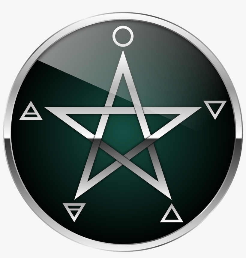 Pentacle Pentagram Wicca - White Pentagram, transparent png