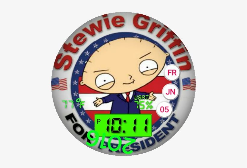 Stewie Griffin For President - Photograph, transparent png