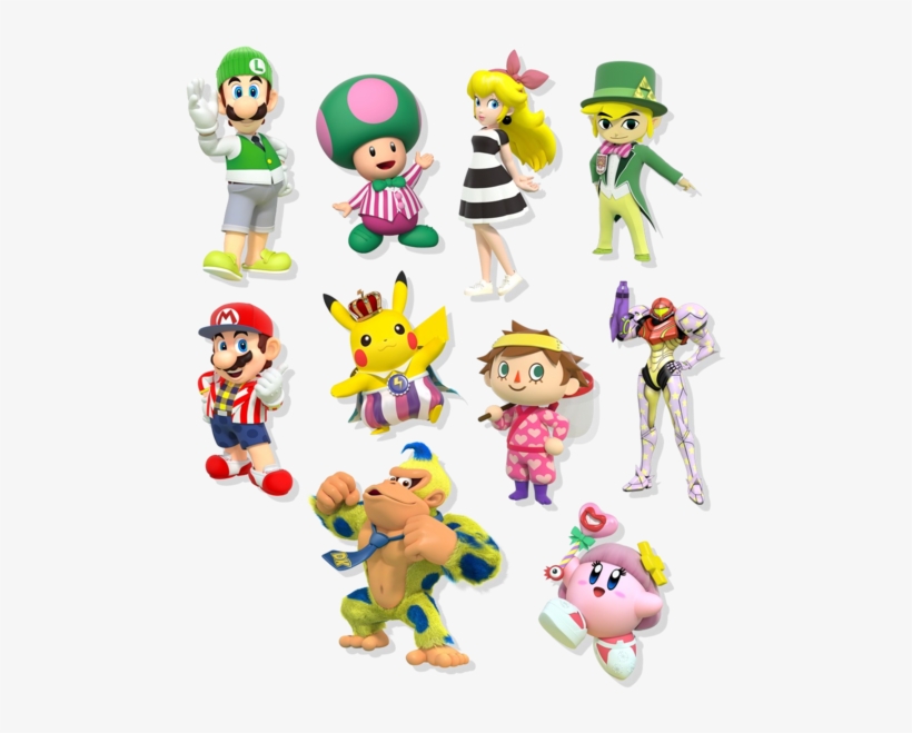 Nintendo Characters From 3ds Tvcm2 Commercial - Legend Of Zelda Kirby, transparent png