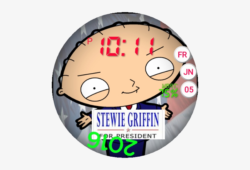 Stewie Griffin - Stewie Griffin For President, transparent png