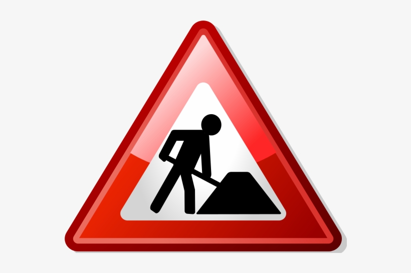 288 × 240 Pixels - Under Construction Icon Red, transparent png