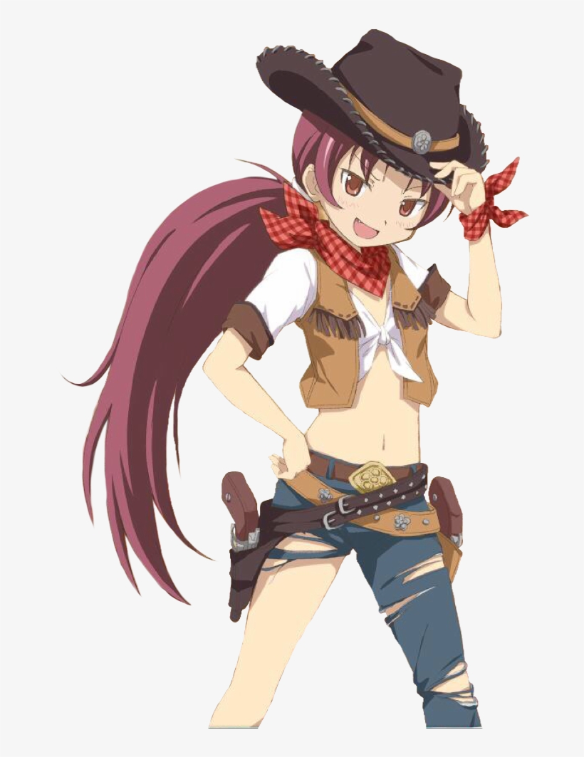 Kyoko Cowgirl Transparent By - Madoka Magica Cowgirl, transparent png