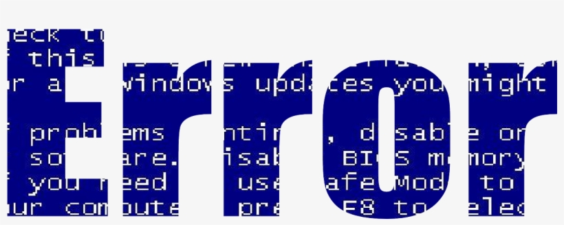 Computer, Error, Bug, Blue - Transparent Error, transparent png