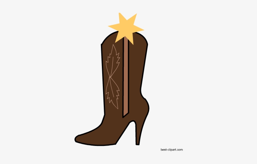 Cowgirl Shoe Clipart Free - Cowboy, transparent png