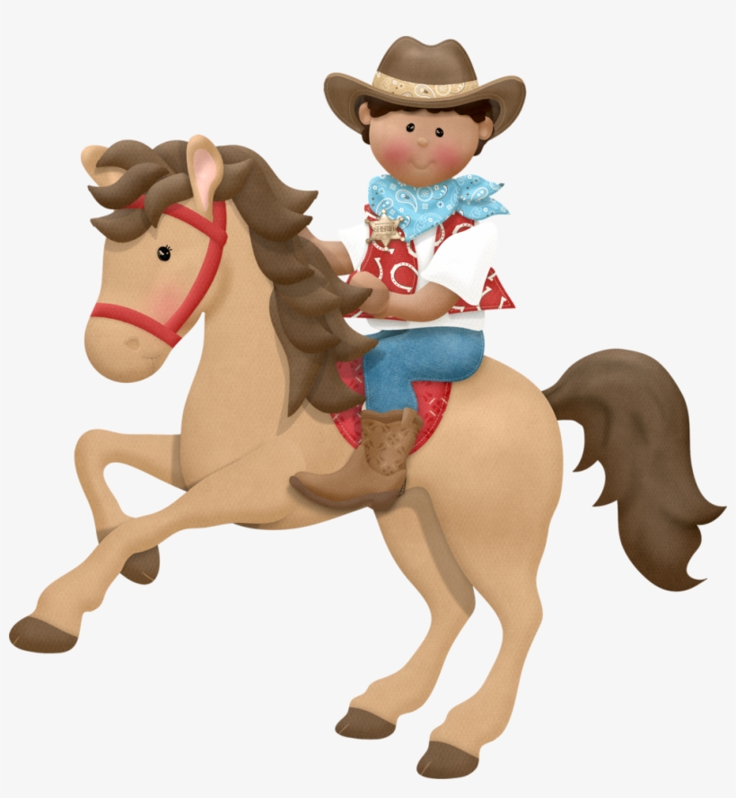 Cowboy E Cowgirl - Cowgirl On Horse Clip Art, transparent png
