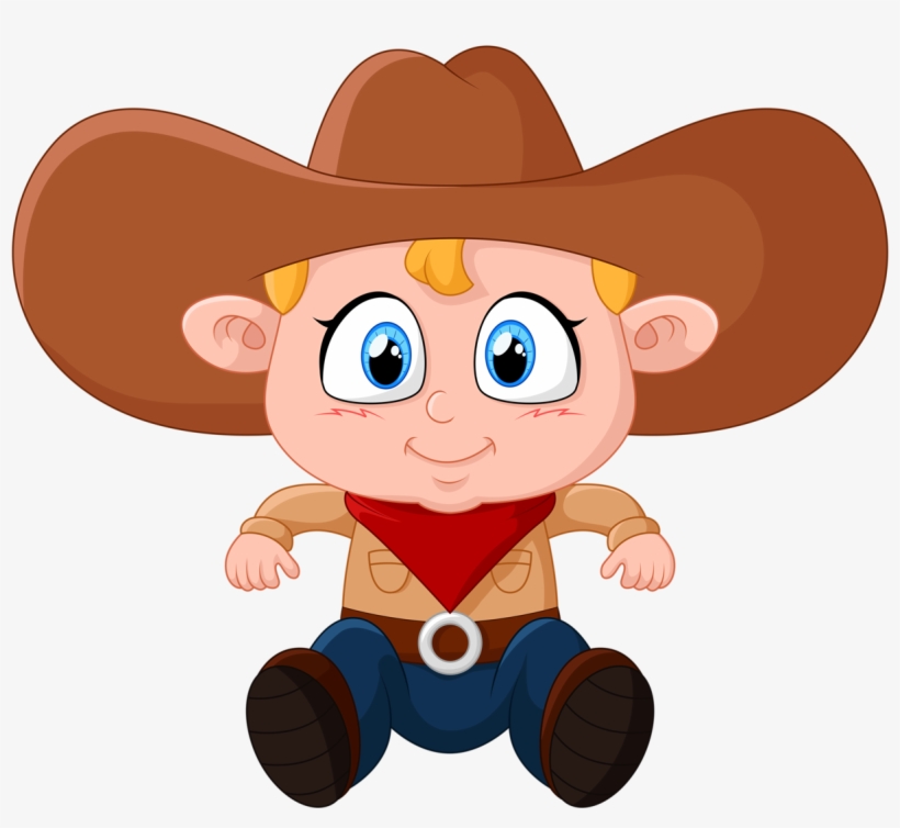 Cowgirl Clipart Kid - Cowboy, transparent png