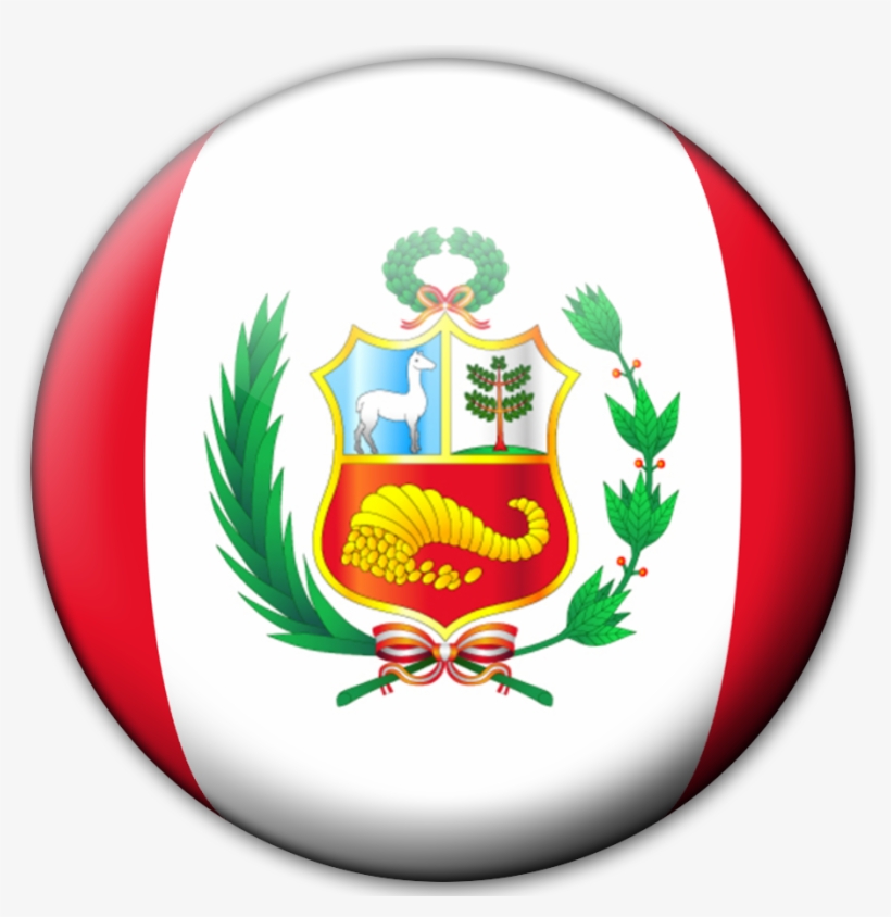 Banderas Esfericas De Paises Sudamericanos En Hd - Красно Белый Флаг С Гербом, transparent png