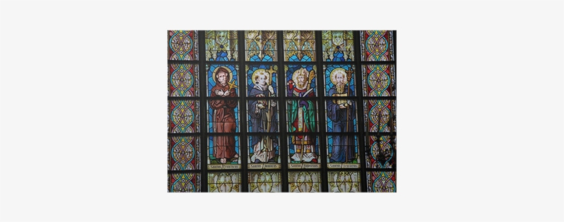 Roman Catholic Saints On A Stained Glass Window Poster - La Regola Del Crepuscolo, La Regola Dell'alba. Il Monachesimo, transparent png
