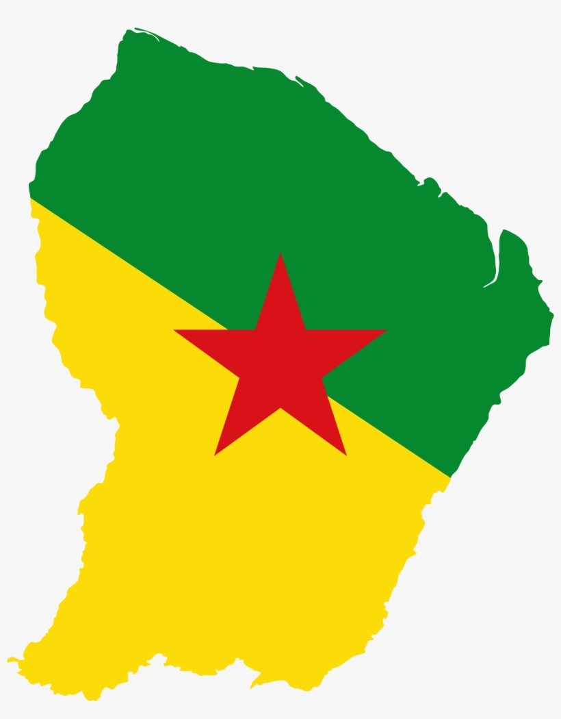This Free Icons Png Design Of French Guiana Map Flag, transparent png