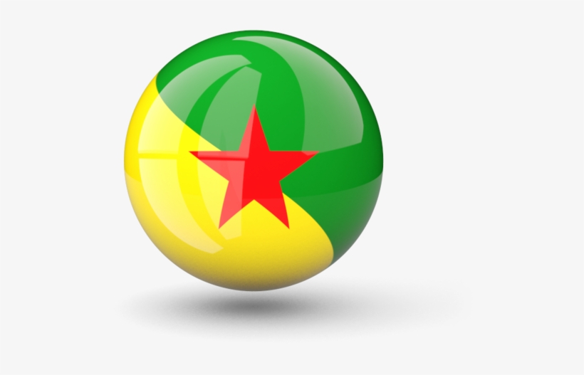 Illustration Of Flag Of French Guiana - French Guiana Flag Png, transparent png
