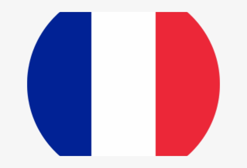 French Flag Clipart - Button Frankreich Flagge Ø 50 Mm, transparent png