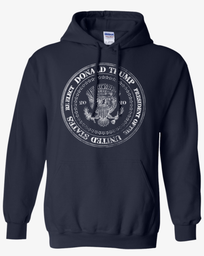 Re-elect Donald Trump Presidential Seal Hoodie - Shirt, transparent png