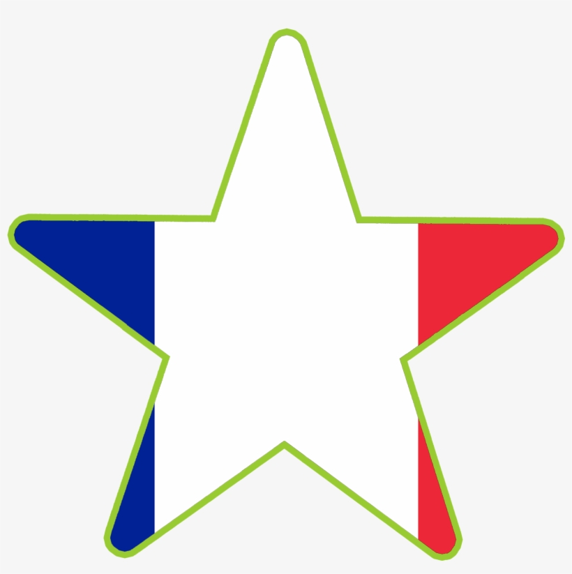 Connections Star Languages French Flag - Circle, transparent png
