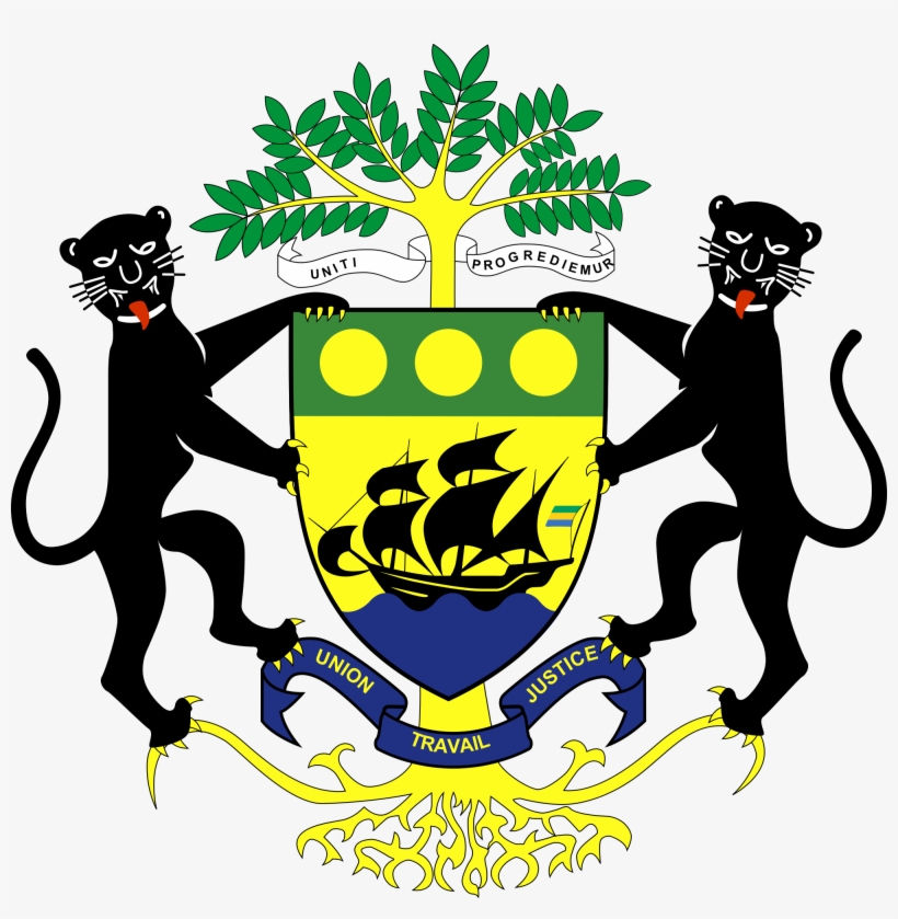 Presidential Seal Cliparts - Gabon Coat Of Arms, transparent png