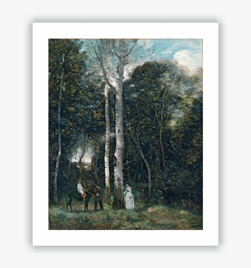 The Parc Des Lions At Port-marly - Giclée-druck: Corot's The Parc Des Lions, transparent png